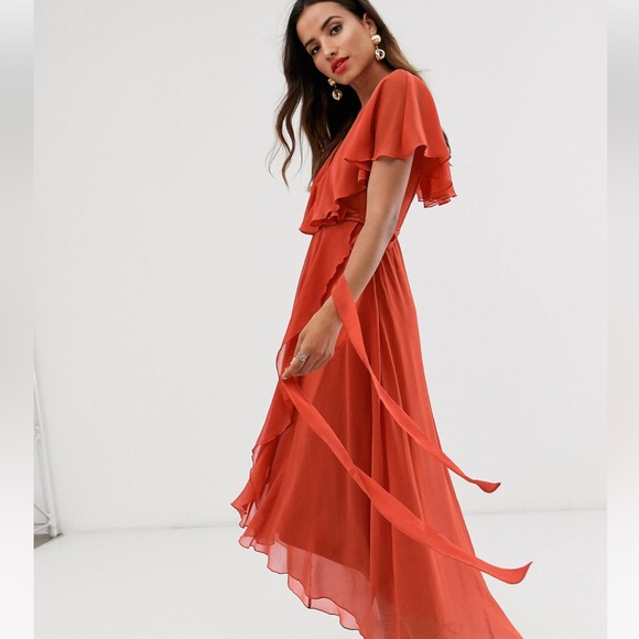 ASOS Rust Maxi Dress - Picture 2 of 6